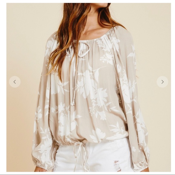 29 Trish Tropical Print Long Sleeve Boho Top - Picture 2 of 5